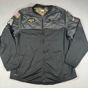 Nike NFL New York Jets Salute to Service Jacket Men's XL Dri-Fit Camo Lined
